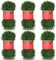 6 Pcs Total 100 ft Christmas Garland Artificial Greenery (	Green)